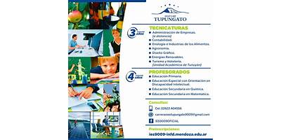 INSTITUTO DE EDUCACIÓN SUPERIOR (9-009) TUPUNGATO