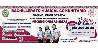 BACHILLERATO MUSICAL COMUNITARIO DE SAN BARTOLOME ZOOGOCHO