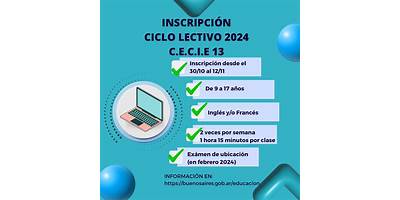 CENTRO EDUCATIVO COMPLEMENTARIO DE IDIOMAS EXTRANJEROS Nº1 DE 01