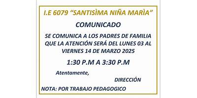 6079 SANTISIMA NIÑA MARIA
