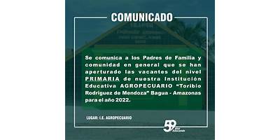 AGROPECUARIO TORIBIO RODRIGUEZ DE MENDOZA