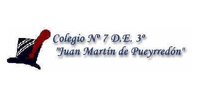 COLEGIO Nº 07 JUAN MARTIN DE PUEYRREDON DE 03