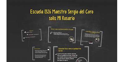 ESCUELA NRO 1326 MAESTRO SERGIO DEL CORO