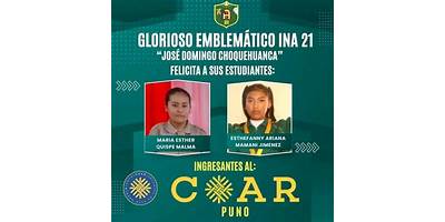 INA 21 JOSE DOMINGO CHOQUEHUANCA