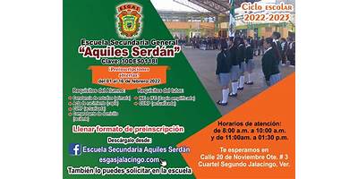 SECUNDARIA NUM. 1 AQUILES SERDAN