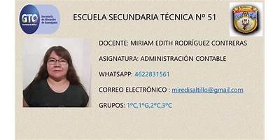 SECUNDARIA TECNICA NUM. 51 PROFRA. REMIGIA PEDRAZA CARDENAS