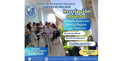 CENTRO DE FORMACION EDUCATIVA  SIERVAS DE SAN JOSE