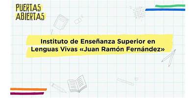 INST. DE ENSEÑANZA SUP EN LENGUAS VIVAS JUAN R.FERNANDEZ DE 01