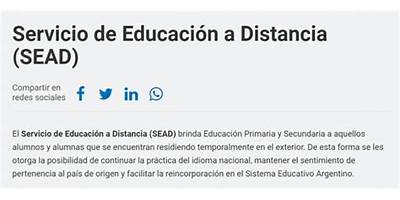 SERVICIO DE EDUCACION A DISTANCIA (SEAD)