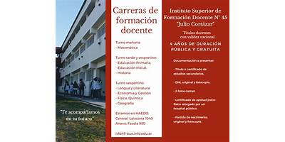INSTITUTO SUPERIOR DE FORMACION DOCENTE Nº45 JULIO CORTÁZAR