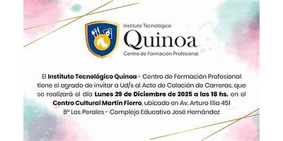 INSTITUTO TECNOLÓGICO QUINOA - CENTRO DE FORMACIÓN PROFESIONAL