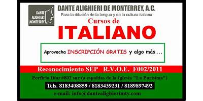 ESCUELA DE IDIOMA ITALIANO DANTE ALIGHIERI DE MONTERREY