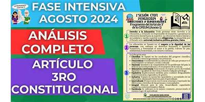 ARTICULO TERCERO CONSTITUCIONAL VESPERTINA