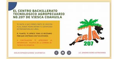 CENTRO DE BACHILLERATO TECNOLOGICO AGROPECUARIO NUM. 207