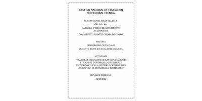 COLEGIO NACIONAL DE EDUCACION PROFESIONAL TECNICA MOCHIS II