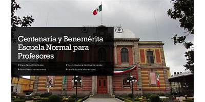 PREPARATORIA OFICIAL ANEXA A LA CENTENARIA Y BENEMÉRITA ESCUELA NORMAL PARA PROFESORES