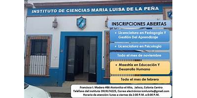 INSTITUTO DE CIENCIAS MARIA LUISA DE LA PEÑA