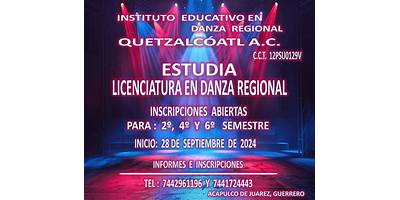 INSTITUTO EDUCATIVO EN DANZA REGIONAL QUETZALCOATL